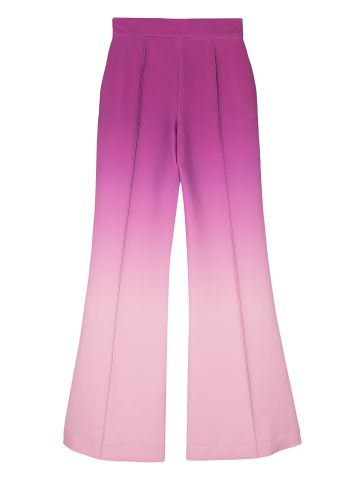 Ombré-effect flared trousers