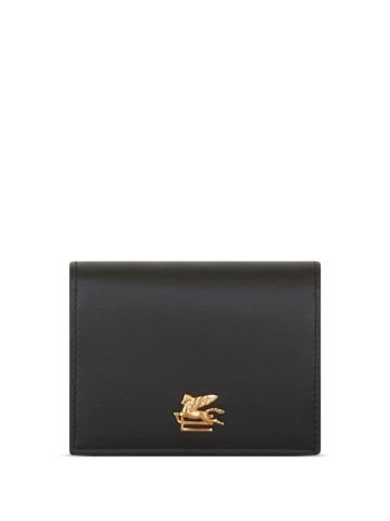 Black wallet with Pegasus applique