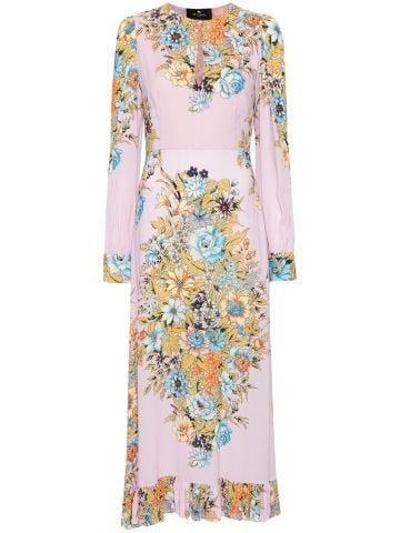 Floral-print maxi dress