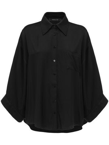 Camicia nera in cotone