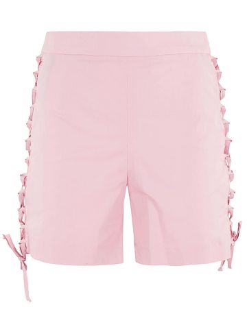 Pink high-waisted short with ties