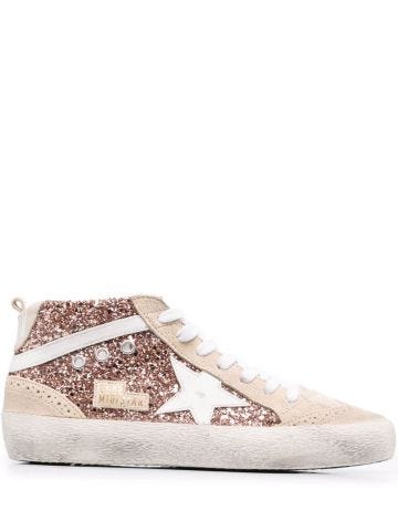 Sneakers Mid Star con glitter
