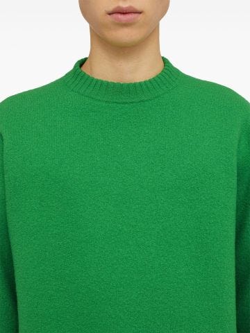 Maglione girocollo verde