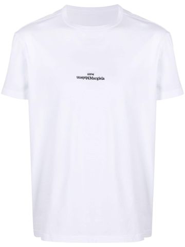 T-shirt bianca con ricamo
