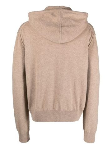 Wool-cashmere blend hoodie
