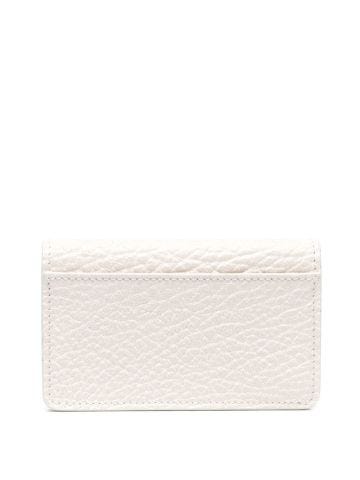 Four-stitch leather wallet
