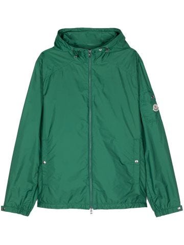 Green Etiache logo-patch jacket