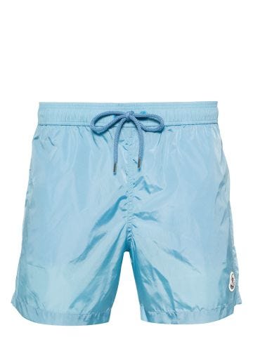 Light blue Logo patch Swim Shorts