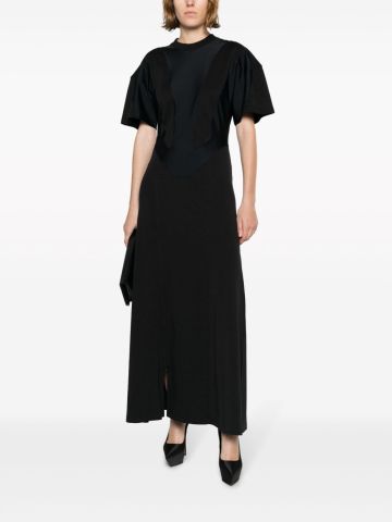 Organic-cotton side-slit maxi dress