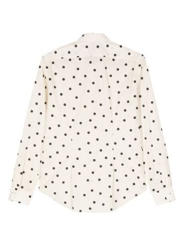 Polka-dot cotton shirt