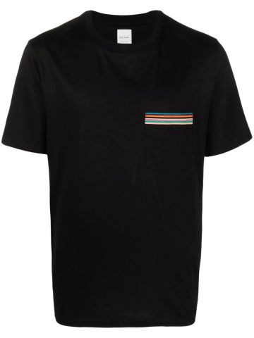Black pocket cotton T-Shirt