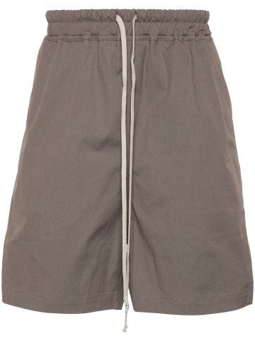 Shorts in cotone marrone