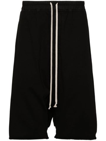 Drop-crotch bermuda shorts