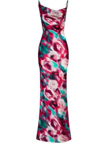 Maxi dress with floral print