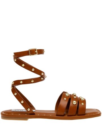 Cognac leather sandals