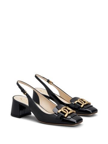 Kate slingback pumps in leather