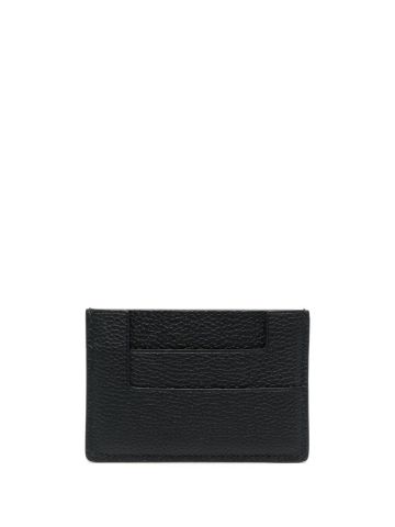 Black card holder with gold TF plate