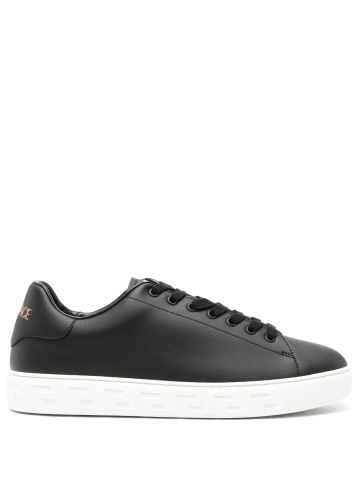 Greca faux-leather sneakers