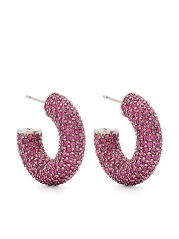 Pink Cameron hoop earrings
