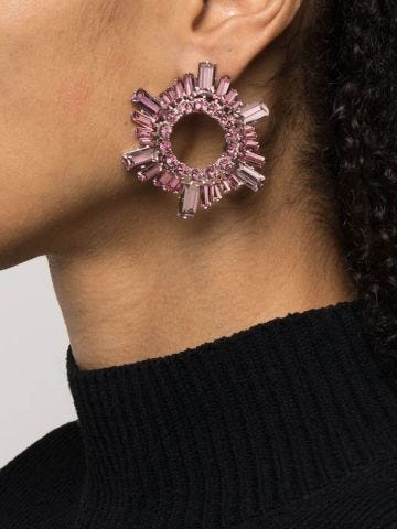 Begum Mini pink dangle earrings