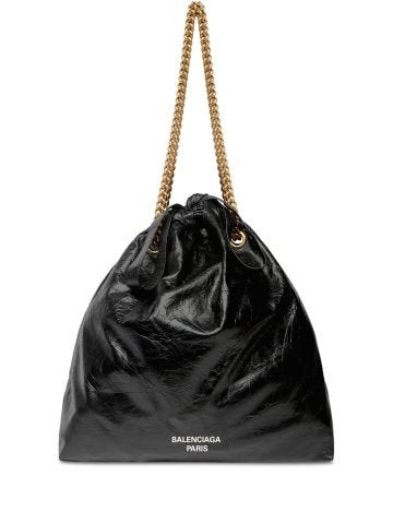 Crush Medium Tote Bag black