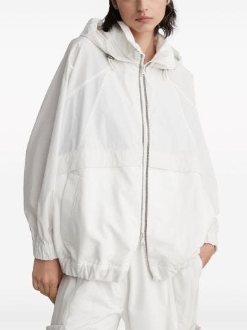 Water-resistant taffeta jacket