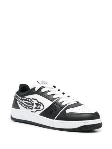 Black and white Ej Rocket Low sneakers