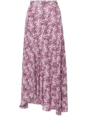 Sakura floral-print skirt