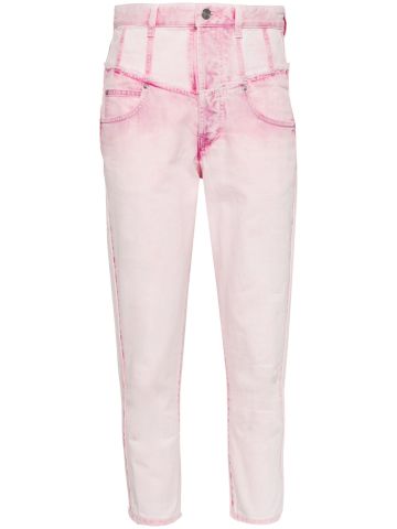 Oliviani high-rise cropped jeans