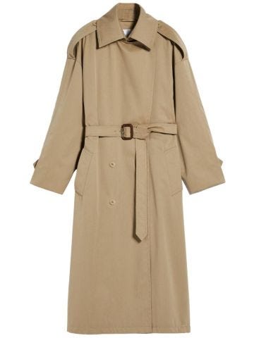Cotton and wool drip-proof over trench coat