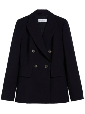 Double-breasted blazer in wool blend