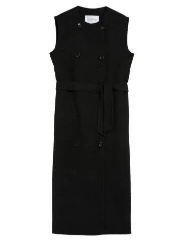 Wool and cashmere long vest