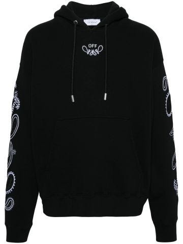 Bandana Arrows-embroidered hoodie