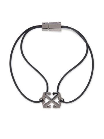 Arrows-motif cord bracelet