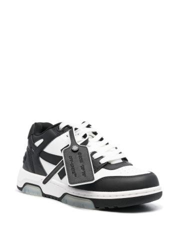 Black and white Out of Office sneakers