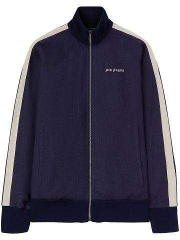 Sports jacket with embroidered logo