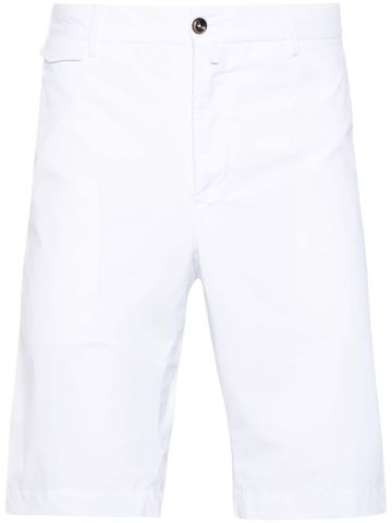 White lightweight bermuda shorts