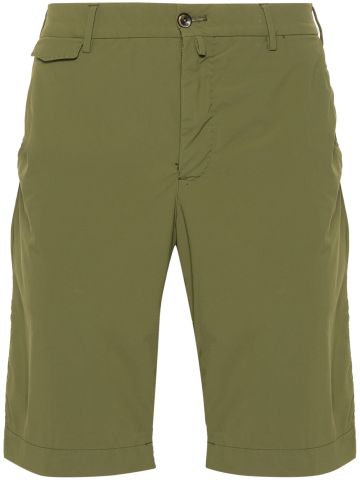 Green lightweight bermuda shorts