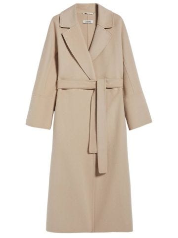 Wool dressing gown coat