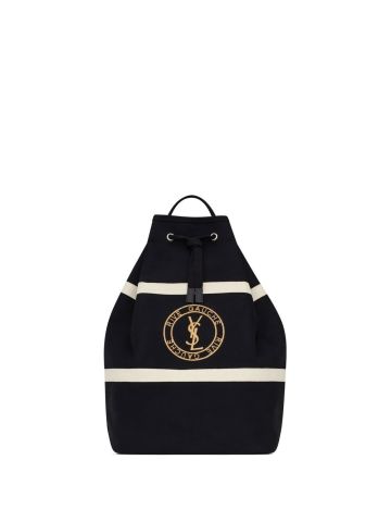Rive Gauche logo-embroidered sling bag