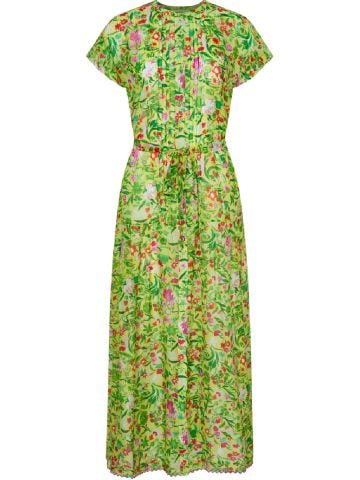 Bettie B Dress In Bouquet Lime Embroidery