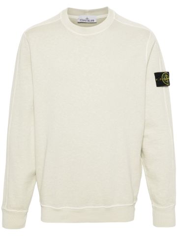 Sweatshirt with light green Compass applique