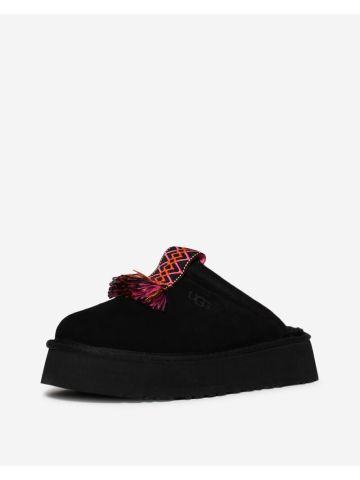 Black Tazzle slippers with platform