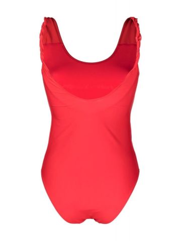Smiley print red Swimsuit