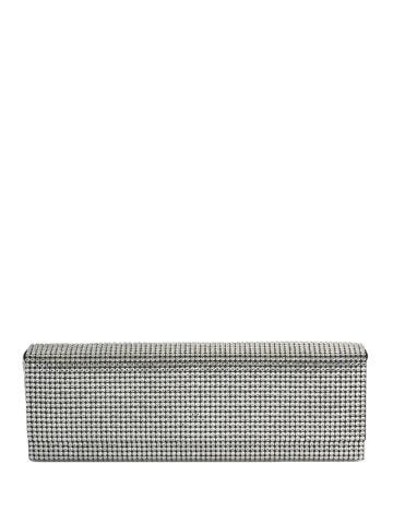 Paloma clutch embellished with silver crystals