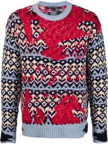 Multicolored intarsia knit Jumper