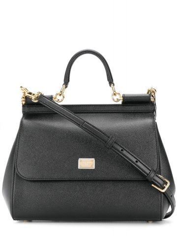 Black medium Sicily Handbag