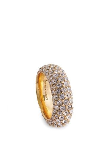 Cameron gold ring with crystals decoration