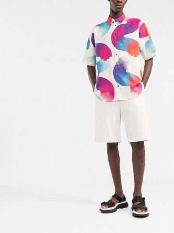 Multicolored graphic print short sleeved Shirt