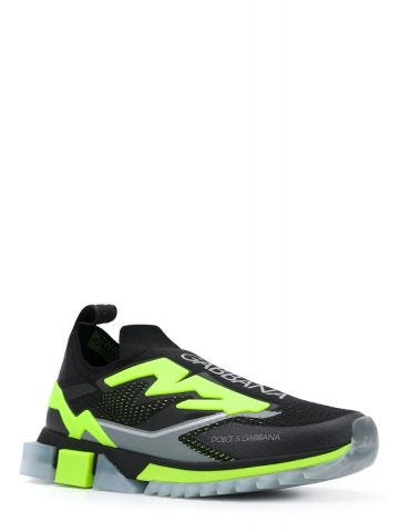 Black and green Sorrento Sneakers